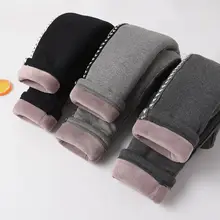 Детские утепленные брюки с хлопковой подкладкой в Корейском стиле детские теплые штаны трехслойные толстые зимние штаны в полоску для мужчин