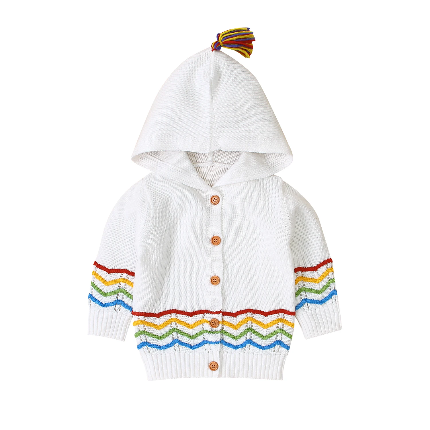 Baby Sweaters Toddler Kids Girls Outfit Clothes Button Knitted Sweater Cardigan Coat Tops 2019 drop shipped Hooded |