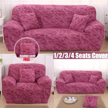 

Nordic Style 1/2/3/4 Seater Slipcovers Sofa Cover and Cushion Cover Set Cotton Elastic Sofa Cover for Living Room Couch Sofa Set