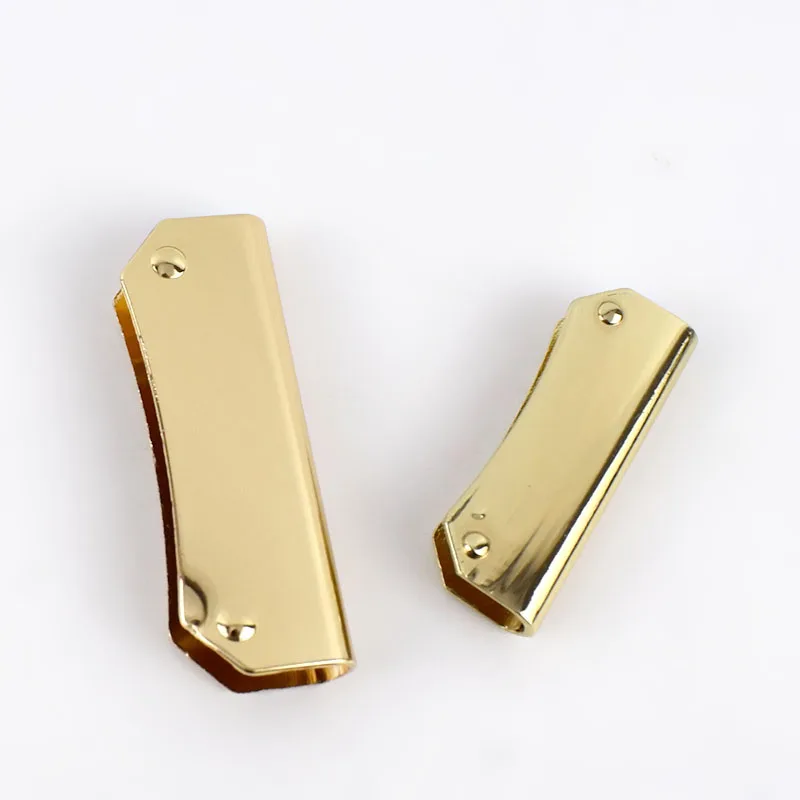 light gold Meetee 4 шт. 35/47 мм Чемодан бумажник кромка с металлической пряжкой, Сумки из натуральной кожи защитой углов металлические украшения аксессуары BF216 - Цвет: light gold