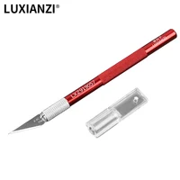 LUXIANZI Non-Slip Engraving Metal Knife #11 Blade Set for Mobile Phone PCB Repair Hand Tools Cutter Craft Knives DIY Multi Tool 5