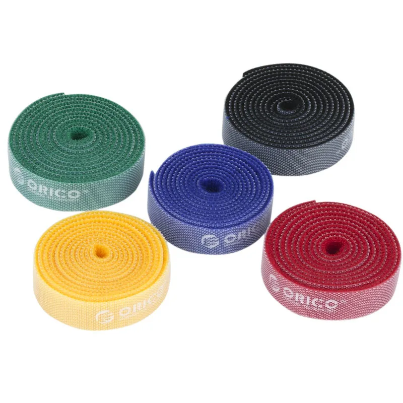 

Orico CBT-1s Computer Related Products Five-color Cable Ties Lashing Organizing Storage Velcro Cable Management Assistant Univer