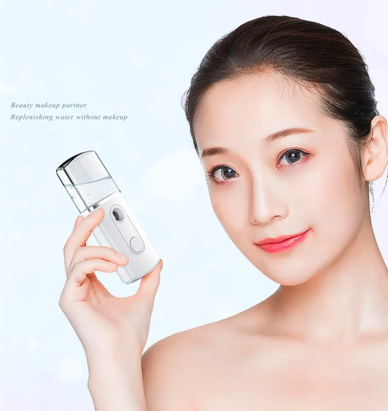 Portable USB Rechargeable Face Nano Mist Sprayer Facial Body Nebulizer Steamer Moisturizing Skin Care Mini Beauty Instruments