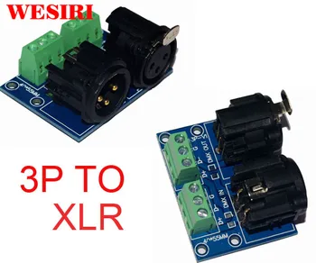 

3pin Terminal Adapter Connector 3P to XLR3 Converters Plate Used for DMX512 Controller