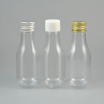 

100ml X 50 Plastic Cosmetic mini clear Bottle Olive Essential Oil Liquid Sample Packaging Refillable Containers With inner plug