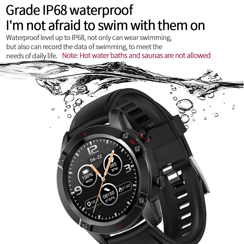 1.28inch G20 IPS For IOS 9.0 Watch Men Business Style Support Bluetooth