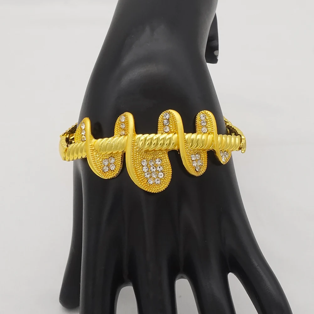 African Women Big Necklace Women Jewelry Sets Jewelry Set For Women Gold Color Elegant Arab/Ethiopian Bridal Wedding/Party Gifts