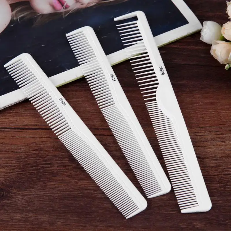 Professional Hair Combs Kit Portable White Salon Comb Brushes Anti-static Hairbrush Styling Tool Set for | Красота и здоровье