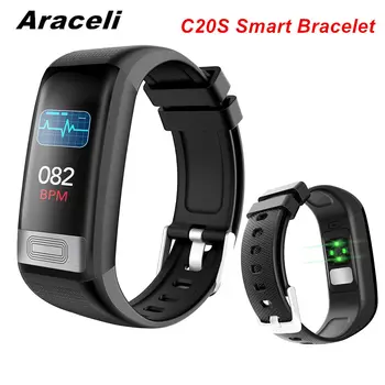 

C20S Smart Bracelet Bluetooth Smart Band ECG+PPG Heart Rate Blood Pressure Oxygen Sleep Monitoring Waterproof C20S SmartBracelet