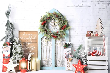 

Baby Christmas Photo Background,Birthday Pictures Props,Kids Portraits Photography Backdrop,2 Materials.