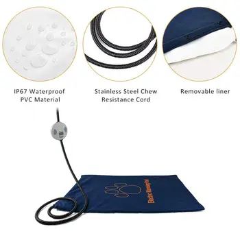

Pet Heating Pad Electric Heating Pad For Dog Cat Human Indoor Warming Mat Waterproof Adjustable Heating 24 X 18