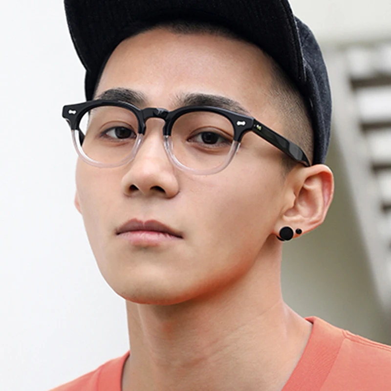 Vintage Round Glasses Men Women Fashion Eyeglasses Shortsight Prescription Eyewear -1.0 -1.5 -2.0 -2.5 -3.0 -3.5 -4.0 -6.0 5