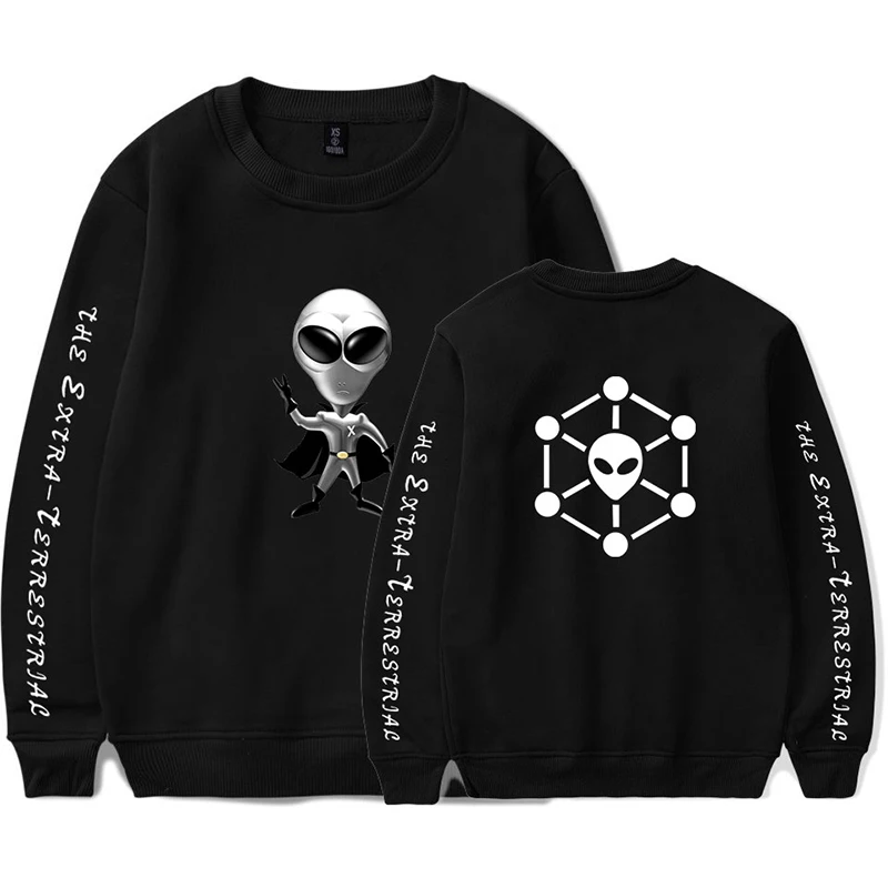 ET Alien Забавный пуловер с капюшоном Модный стильный хип хоп мужские и женские толстовки без шапочки повседневные толстовки с длинным рукавом Harajuku Homme Топы