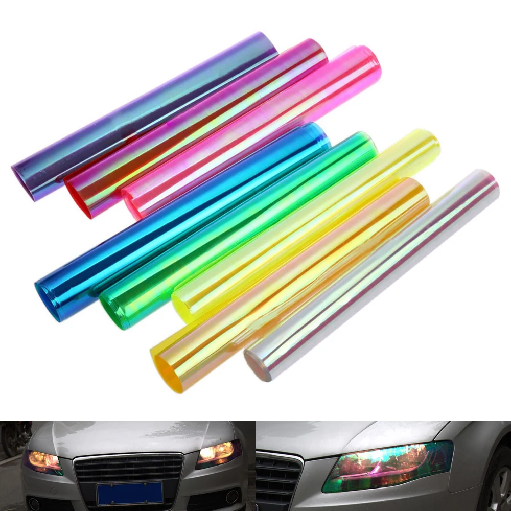 

1 Roll 30cmx100cm Auto Car Tint Headlight Taillight Fog Light Vinyl Smoke Film Sheet Sticker Cover Automobiles Decal Car Styling