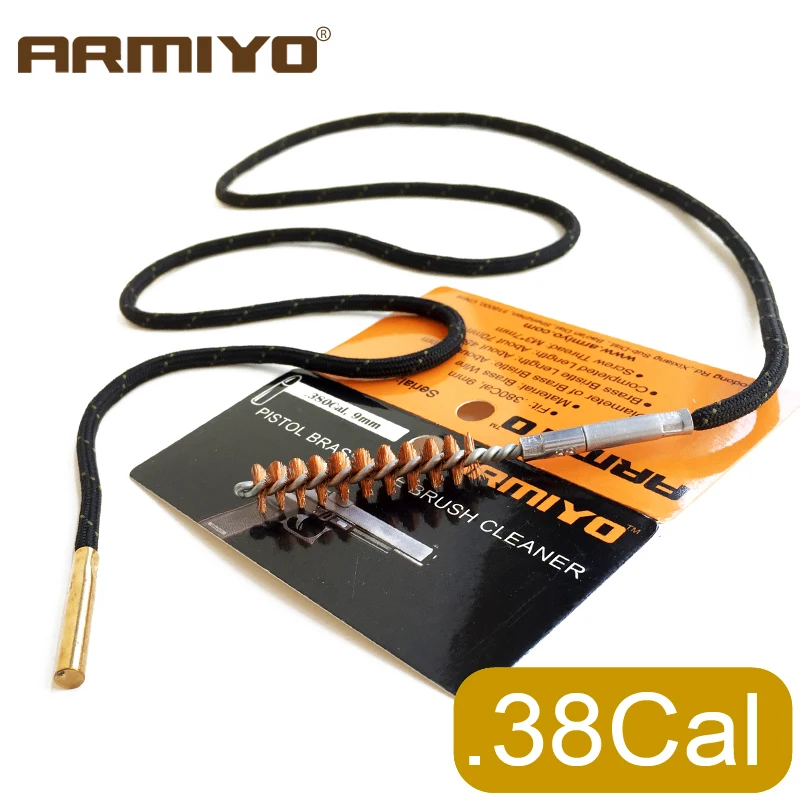 Armiyo Пистолетная щётка 380Cal 9 мм тактический Набор для чистки ствола пистолета
