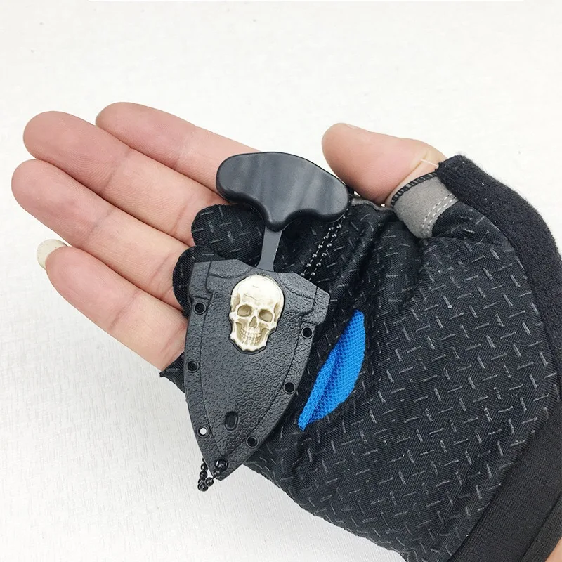 Herramienta de bolsillo EDC de calavera multifunción, herramientas de corte táctico de supervivencia para acampar al aire libre, COLLAR COLGANTE, herramienta de supervivencia llavero