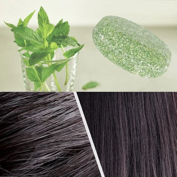 

New Mint Soaps Fragrant Shiny Smooth Shampoo Soap Repair Deep Nourish Hair 896D