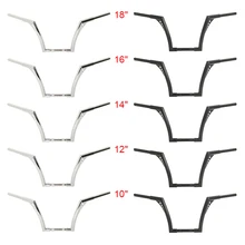 Motorcycle 10'' 12'' 14'' 16'' 18" Rise 1 1/4" Handlebar Bar For Harley Softail Sportster XL1200 883 Custom FLST FXST