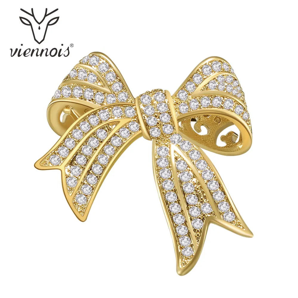 Viennois бант брошь булавки новые модные украшения из циркония для женщин | Украшения