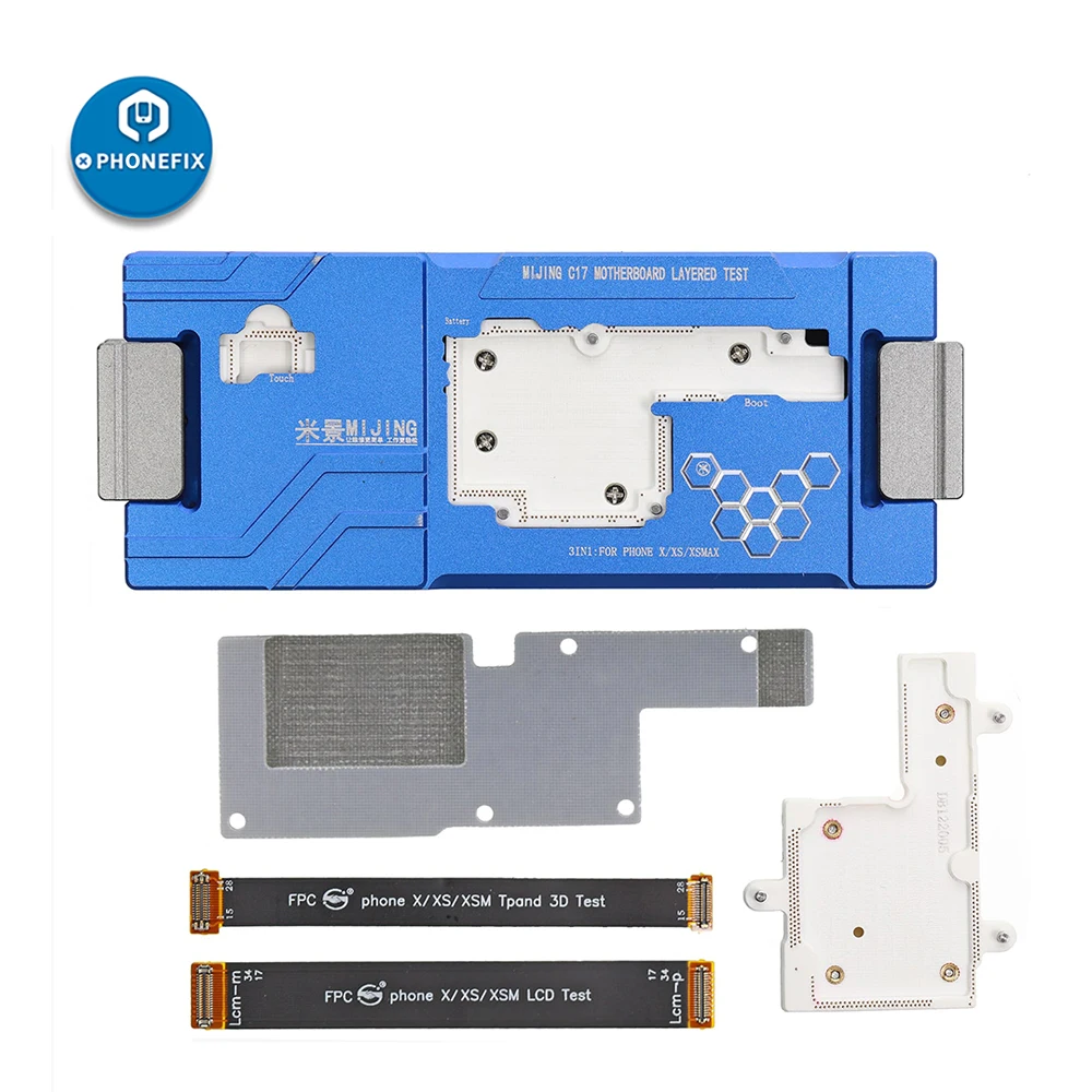 MJ C17 3 IN 1 Motherboard Layered Test Precision PCB Separation Fixture for iPhone X XS XSMAX Logic Board Frame Testing Repair |