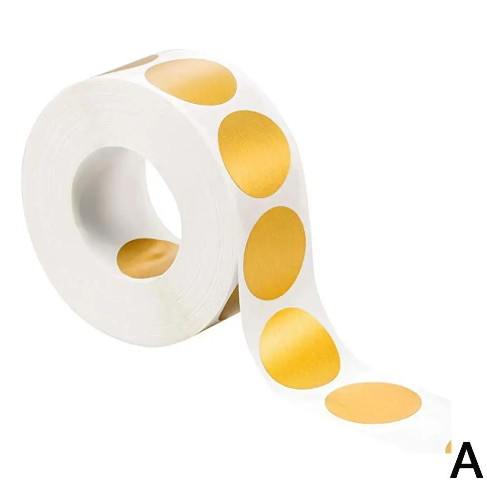 A 1000Pcs/Roll Round silver Scratch Off Stickers Scratch Off Labels sticker for DIY party activity favors stationery cute sticker - Цвет: A