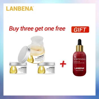 

LANBENA Buy 3 Get 1 Gift Retinol Eye Patches Eye Mask Firming Reduces Eye Lines Dark Circles Bags 3PCS+Whitening Essential Oil