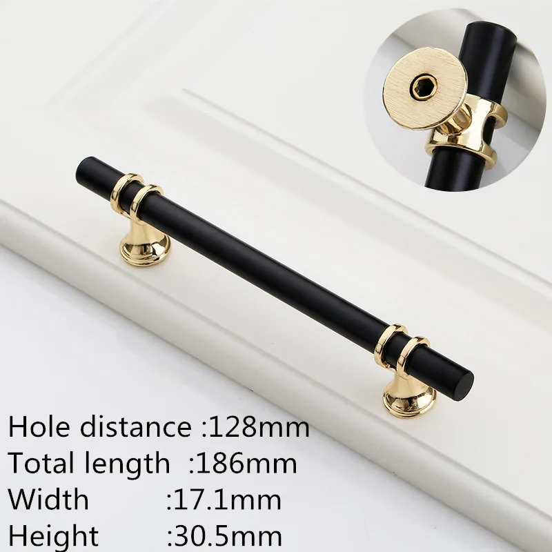 KK& FING, европейские минималистичные Длинные ручки для шкафа, ручки для ящиков, Длинные дверные ручки для шкафа, фурнитура из цинкового сплава - Цвет: 2-128mm