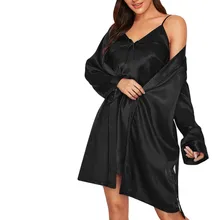 Женский пижамный комплект на бретельках, кружевные пижамы, пижамы для женщин, с длинными рукавами, дышащие, сексуальные, домашний халат, сексуальные, черные# G8