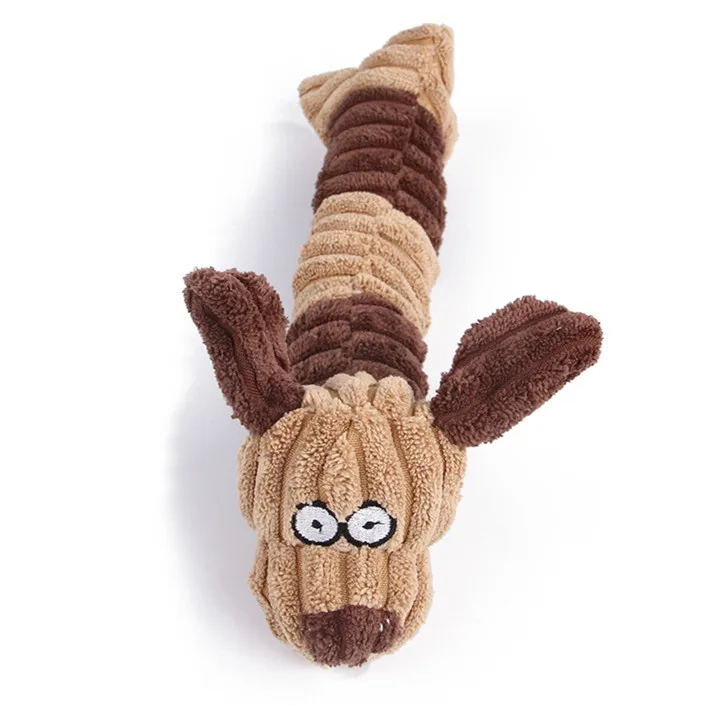 brown Собака жевательные Игрушки для маленьких и больших укус собаки устойчивая собака скрипучий слон игрушки интерактивный писк щенок игрушка для собак товары для домашних животных - Цвет: brown