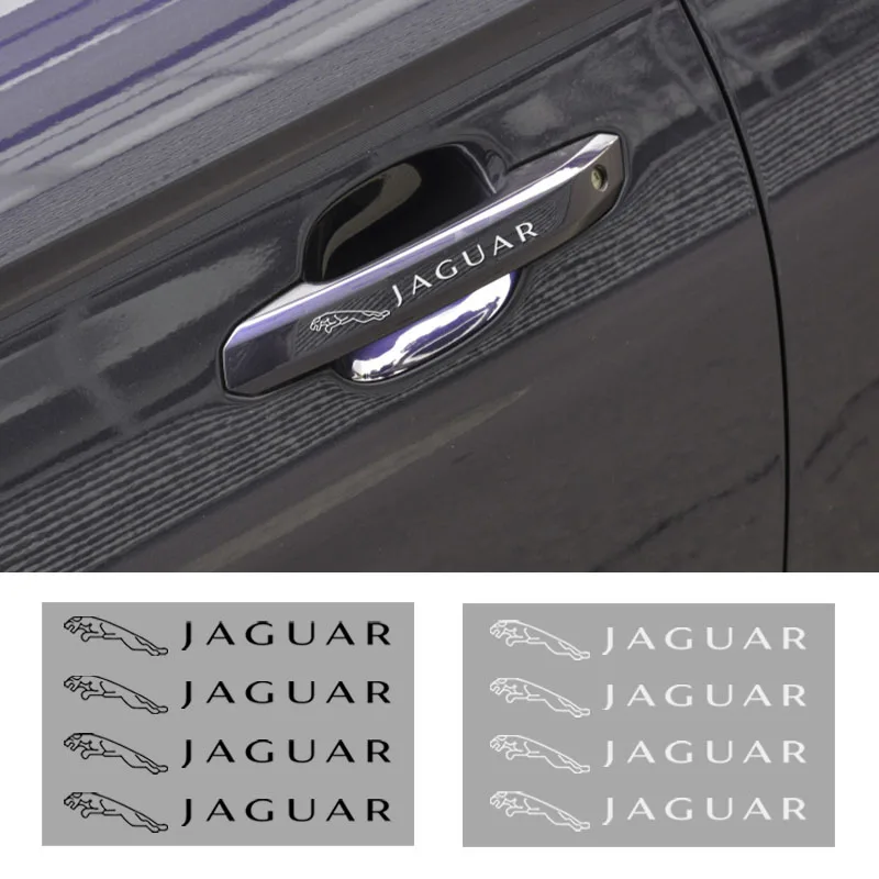 4 шт. автомобильные наклейки на дверную ручку защитная пленка для Jaguar XF XE XJ F-Pace X-Type