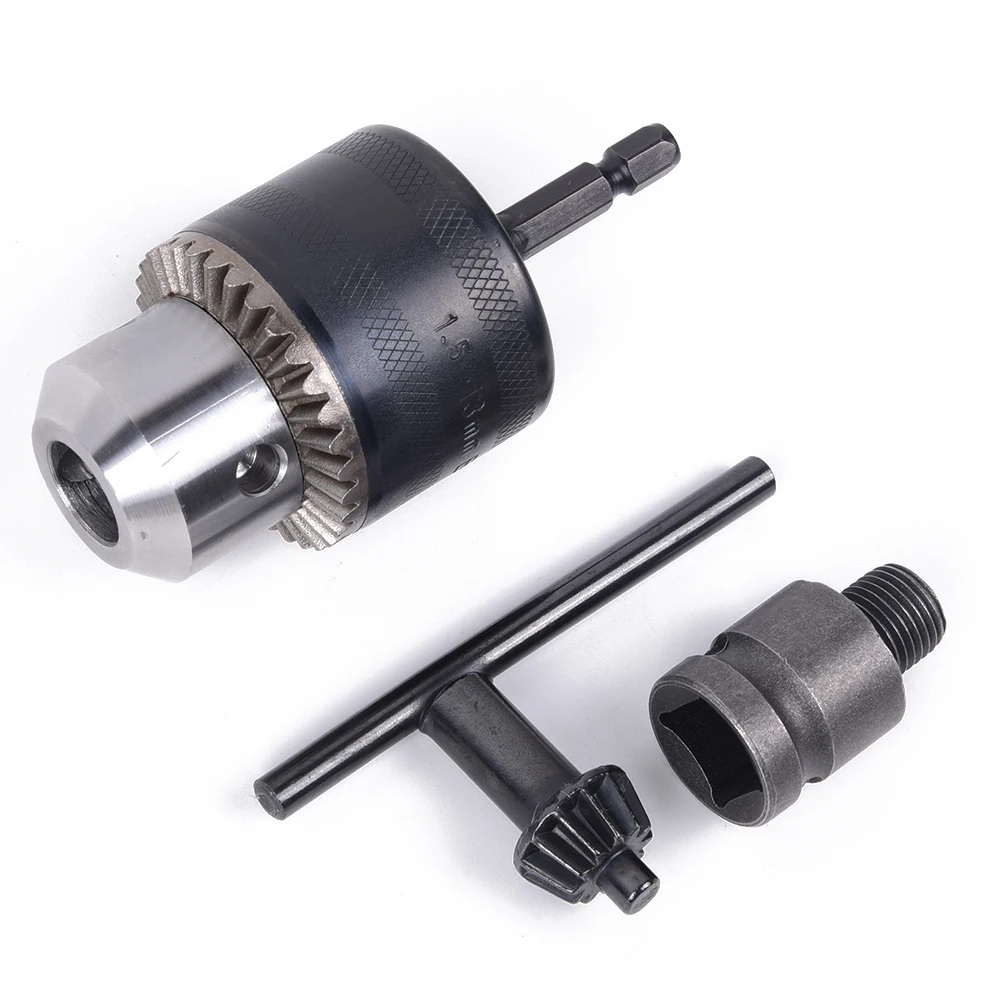 

3/8\" Drill Chuck Adapter Impact Drivers Set Screwdriver Converter Tools Premium Chrome Vanadium Steel