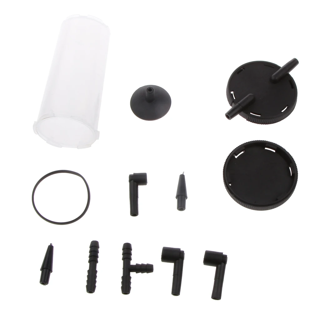 Brake Fluid Bleeder Handy Hand Held Vacuum Brass Pump Tester Kit + Adapters