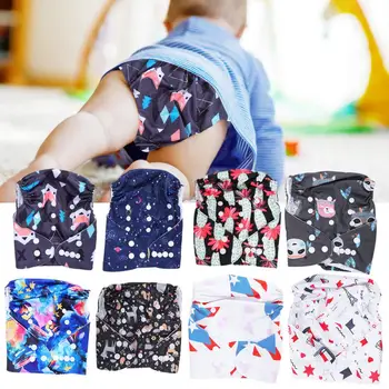 

Adjustable Washable Reusable Baby Infant Cloth Diapers Pocket Nappies with Insert Baby Training Pants Panties Nappy Changing