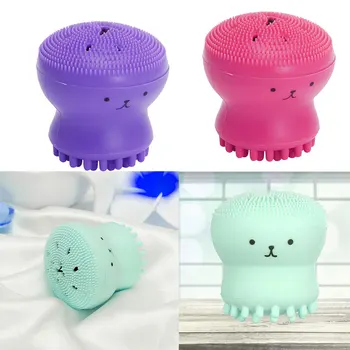 

Portable Cartoon Facial Brush Face Cleaning Tool Silicone Exfoliating Scrubber Deep Pore Cleaning Cleanser Massage Cleaner
