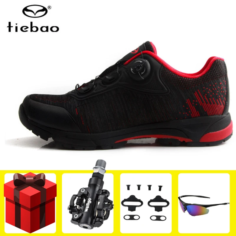 

TIEBAO leisure cycling shoes sapatilha ciclismo mtb spd pedals set mountain bike shoes self-locking superstar bicycle sneakers
