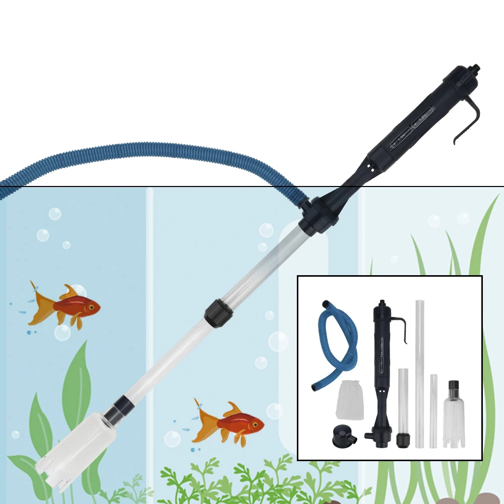 Electric Changing Water Waste Remover Vacuum Gravel Cleaner Tool Water Change Pump Aquarium Fish Tank Pipe Filters Tools