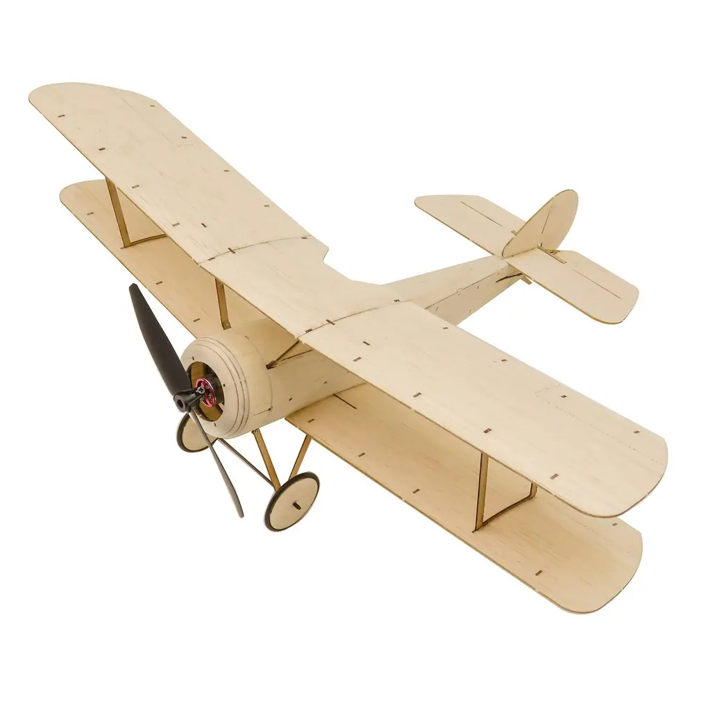 

K6 KIT/Electronic Sopwith Pup RC Plane Balsa Wood 378mm Warbird Aircraft Kit with Brushless Power System Aeromodelling Kit