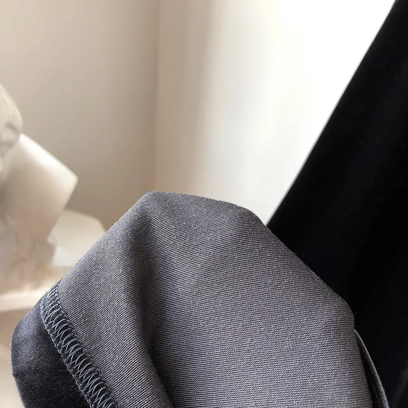 Mooirue осень Pantalon для женщин уличная бархат утолщение свободные брюки Широкие женские брюки