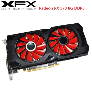 

XFX AMD Radeon RX 570 8GB Graphics Cards GPU RX570 8GB DDR5 256Bit PC Video Cards Desktop Computer Game OW PUBG Used Video Card