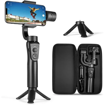

New Outdoor Holder 3-Axis Flexible Handheld Gimbal Stabilizer for iPhone 11 12 for Huawei Samsung Smart Phone PTZ Action Camera