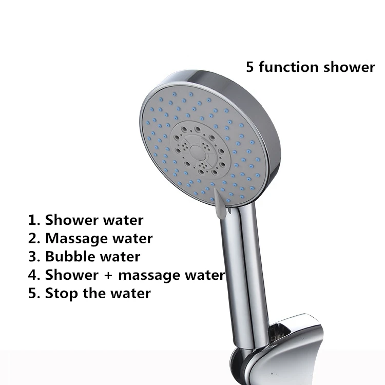 

Multi Function Portable Shower With Five Gear Adjustment Head Water Stop Bathroom Accessories