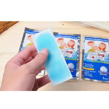

Hot Fever Down Cooling Patch Adhesive Anti Headache Relieve Pain Cushion Lower Temperature Paste Gel Ice Polymer Hydrogel Patch