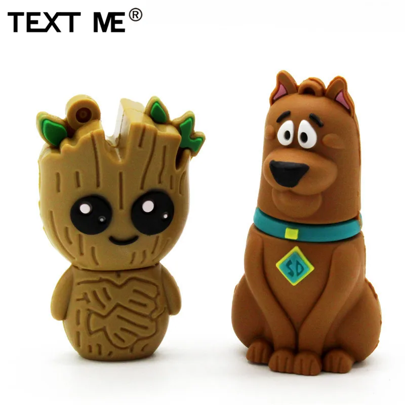 Usb флеш накопитель TEXT ME в новом стиле с милым деревом демоном собакой клоуном usb 2 0