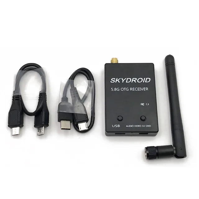 Готов к использованию 5,8G FPV UVC приемник видеосигнала OTG VR Android Phone+ 5,8G 200/600 мВт Передатчик TS5828+ CMOS 1500TVL FPV Камера - Цвет: 5.8G UVC Receiver