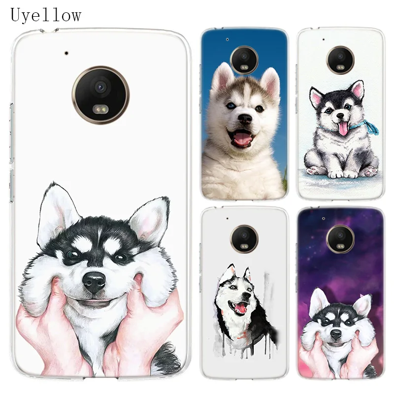 Милый силиконовый мягкий чехол Husky для Motorola Moto G7 Power G6 G5 G5S E6 E4 E5 Plus G4 Play Cover Coque|Сумки