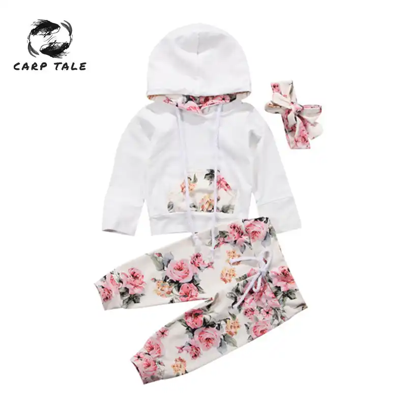 girls floral tracksuit