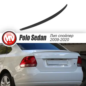 Лип спойлер для Фольксваген Поло седан (2009-2020) АБС пластик мв тюнинг козырек стайлинг накладка крыши деталь экстерьера