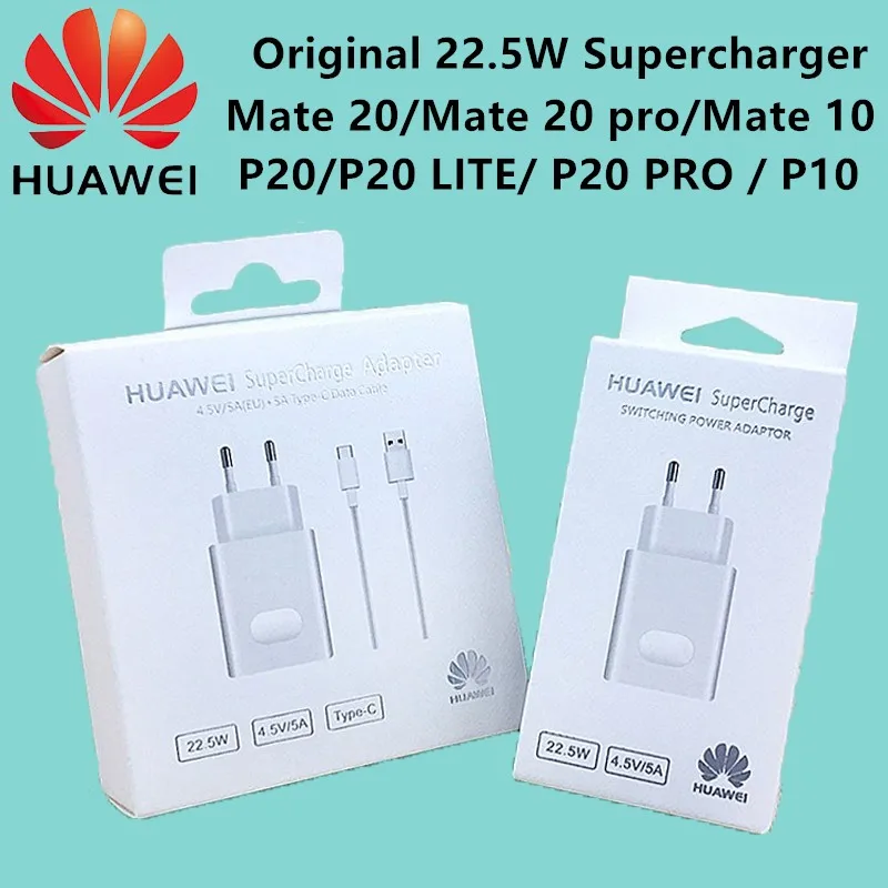 Оригинальное зарядное устройство Huawei 5 В/4 5a EU power дорожный зарядный адаптер для p10