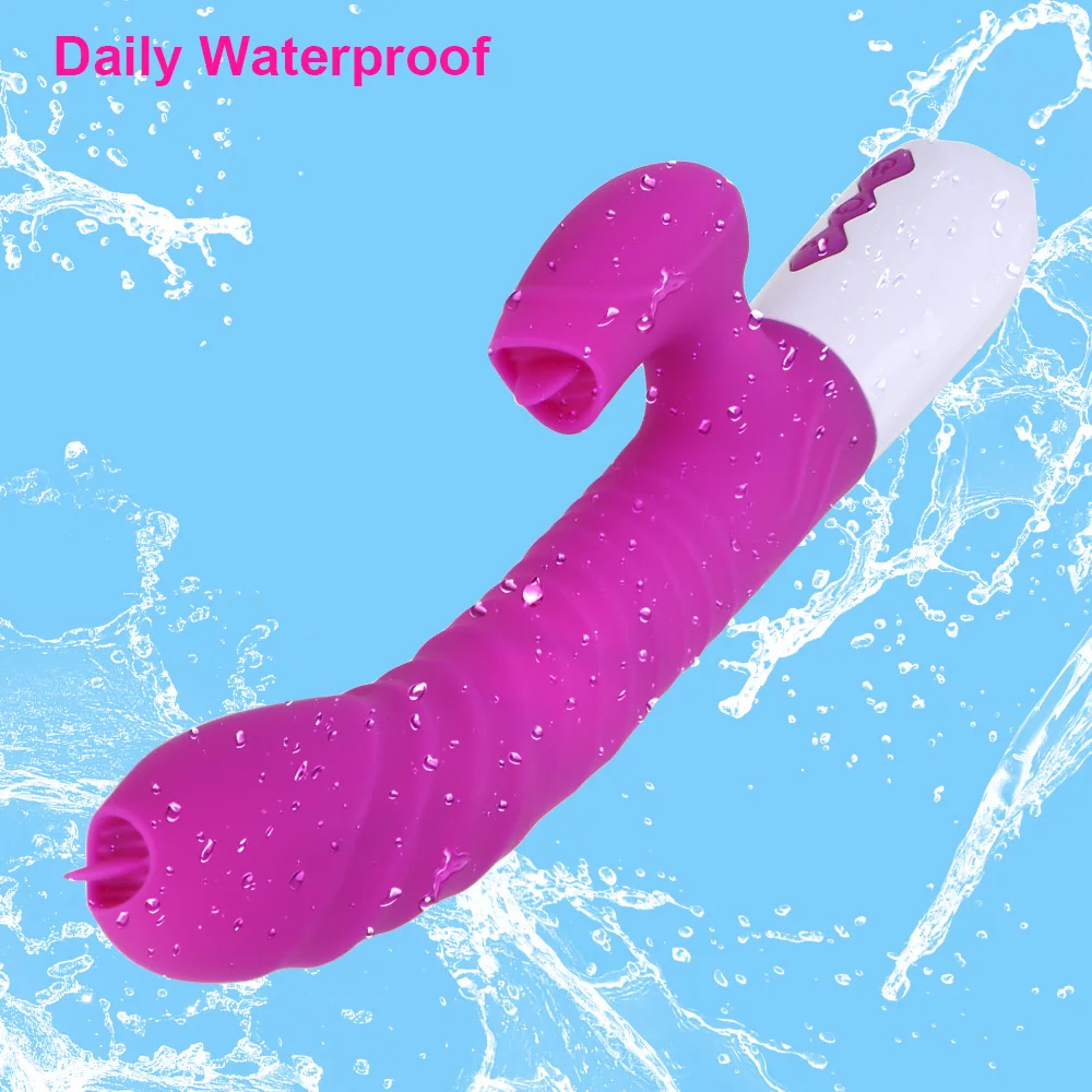 Vibratore bacchetta vibratore telescopico riscaldabile vibratore doppia lingua giocattoli del sesso per le donne G Spot Clitoride S_voghion.com