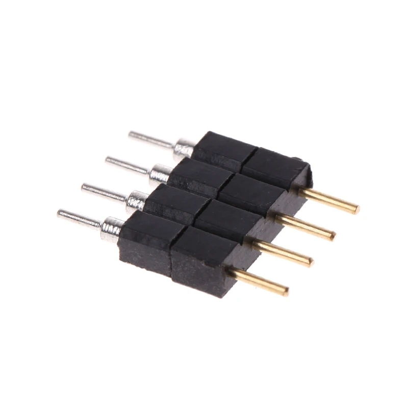 

50 Pcs 4PIN Needle RGB LED Strip Connector Qualitied Male and Female Connector